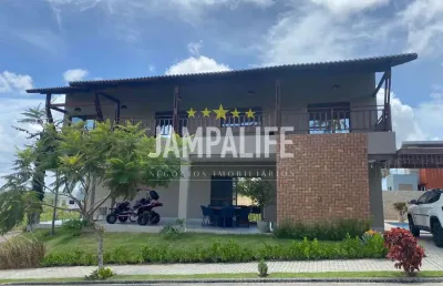 Casa com 5 dormitórios à venda, 314 m² por r$ 1.890.000,00 - conde - conde/pb