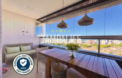 Incrível apartamento no brisamar ii  andar alto e vista linda!