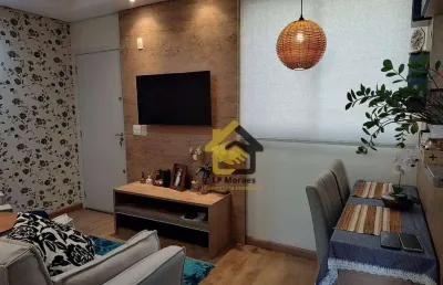 Apartamento com 2 dormitórios à venda, 50 m² - loteamento industrial machadinho - americana/sp