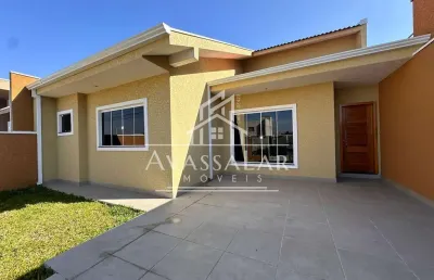 Casa com 3 dormitórios à venda, eucaliptos, fazenda rio grande - pr