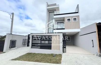 Sobrado à venda com terraço, sítio cercado, curitiba - pr