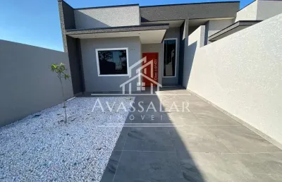 Casa à venda com 3 dormitórios no gralha azul, fazenda rio grande - pr