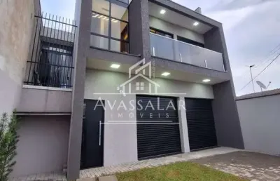 Triplex com sala comercial à venda, veneza, fazenda rio grande - pr