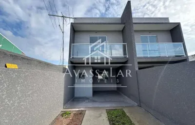 Sobrado à venda com 3 dormitórios, sítio cercado, curitiba - pr
