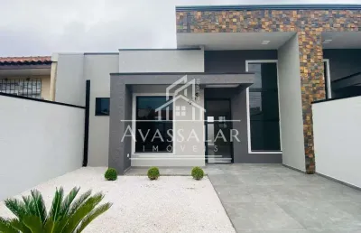 Casa alto padrão com 3 dormitórios, no bairro eucaliptos, fazenda rio grande- pr