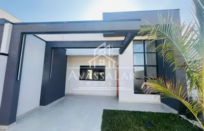 Casa de alto padrão, com 3 quartos, eucaliptos , fazenda rio grande- pr