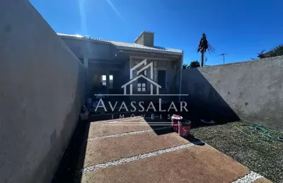 Casa com 3 quartos, e espaço gourmet, no bairro estados em fazenda rio grande- pr