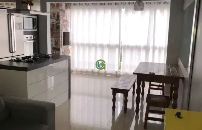 Apartamento à venda no bairro aririú em palhoça, semi mobiliado com 102 m² de ár