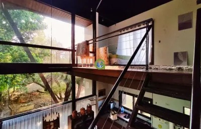 Casa rústica à venda com vista para a lagoa em ibiraquera próx. à praia do rosa