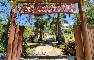 Sítio mobiliado à venda em paulo lopes, com piscina, quiosque e pomar!