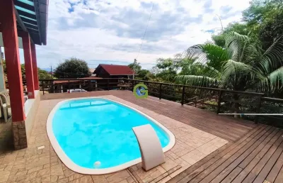 Duas casas à venda na praia da gamboa – com vista mar, piscina e área de lazer