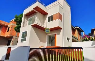 Sobrado no santinho a 600m do mar – com área gourmet e vista espetacular