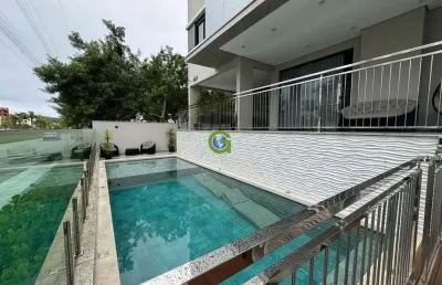 Apto na praia de palmas com churrasqueira no terraço tipo uma casa - 146,49 m2 p