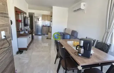 Apartamento pronto para morar com móveis planejados e vista para o mar na praia