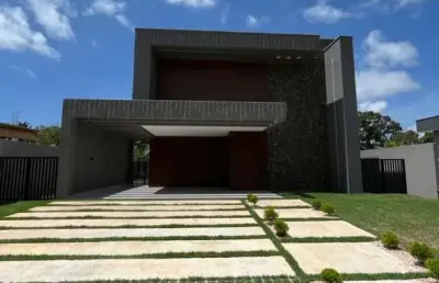 Casa em condomínio para venda em camaçari, alphaville (abrantes), 4 dormitórios, 4 suítes, 5 banheiros, 4 vagas