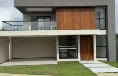Casa em condomínio para venda em camaçari, alphaville (abrantes), 4 dormitórios, 4 suítes, 5 banheiros, 4 vagas
