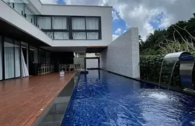 Casa em condomínio para venda em camaçari, alphaville (abrantes), 4 dormitórios, 3 suítes, 2 banheiros, 2 vagas