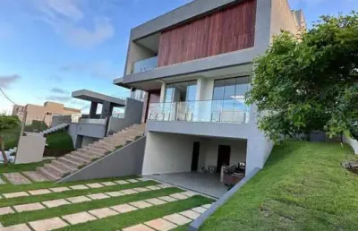Casa em condomínio para venda em camaçari, alphaville (abrantes), 4 dormitórios, 3 suítes, 3 banheiros, 4 vagas