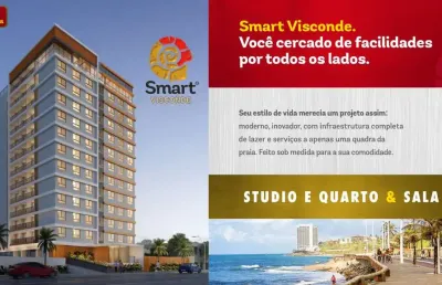 Apartamento para venda em salvador, amaralina, 1 dormitório, 1 banheiro, 1 vaga