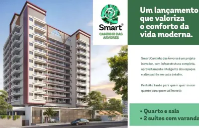 Apartamento para venda em salvador, caminho das árvores, 1 dormitório, 1 suíte, 1 banheiro, 1 vaga