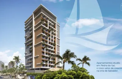 Apartamento para venda em salvador, itapuã, 1 dormitório, 1 banheiro, 1 vaga