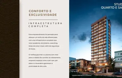 Apartamento para venda em salvador, costa azul, 1 dormitório, 1 banheiro, 1 vaga