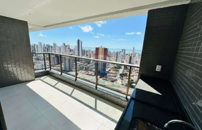 Apartamento posição nascente vista permanente a venda, brisamar - joao pessoa/pb
