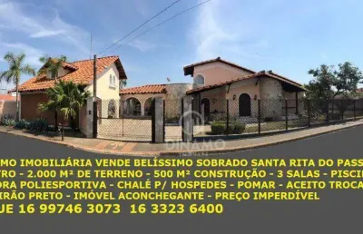 Sobrado à venda, bairro jardim - santa rita do passa quatro/sp