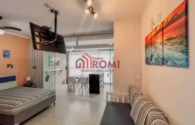 Loft com 1 quarto à venda na rua luiz gama, itaguá, ubatuba, 43 m2 por r$ 450.000