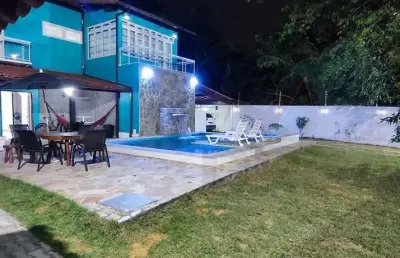 Casa para venda em rio das ostras, bosque da praia, 5 dormitórios, 3 suítes, 5 banheiros, 2 vagas