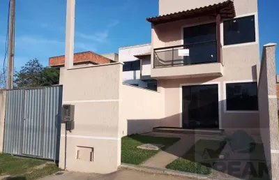 Duplex para venda em rio das ostras, residencial rio das ostras, 2 dormitórios, 2 suítes, 3 banheiros, 1 vaga