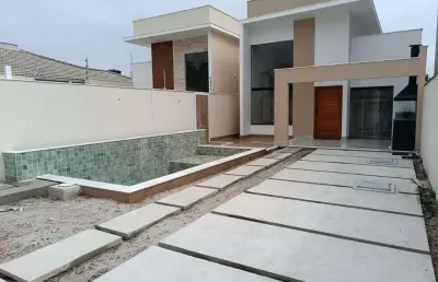 Casa para venda em rio das ostras, jardim marilea, 3 dormitórios, 2 suítes, 2 banheiros, 1 vaga