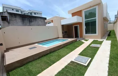 Casa para venda em rio das ostras, village rio das ostras, 3 dormitórios, 1 suíte, 2 banheiros, 1 vaga
