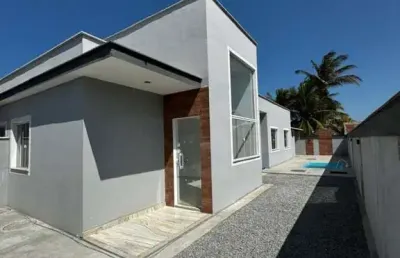 Casa para venda em rio das ostras, enseada das gaivotas, 3 dormitórios, 1 suíte, 2 banheiros, 1 vaga