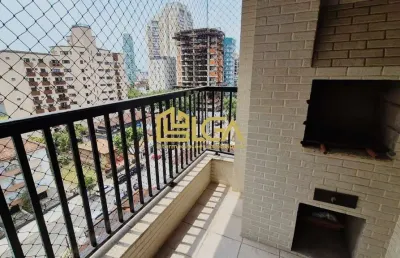 Excelente apartamento de 2 dormitórios com 2 suítes em santos no bairro pompéia!