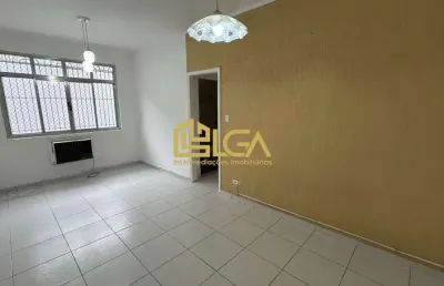 Apartamento a venda  garagem fechada e elevador no embaré - santos
