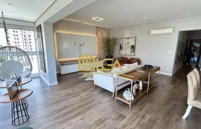 Apartamento finamente decorado no boqueirão - santos