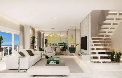 Ilhas resort - cobertura duplex a venda - 301 m² - ponta da praia - santos