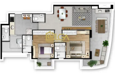 Apartamento novo na quadra da praia a venda - boqueirão - santos