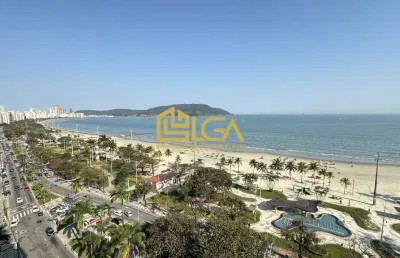 Apartamento frente mar a venda - boqueirão - santos