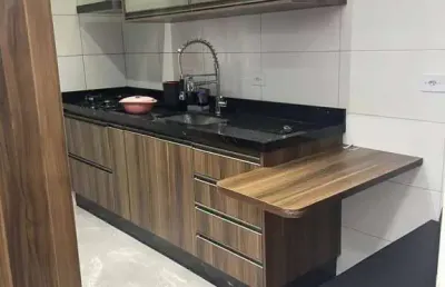 Apartamento com 56 m² 2 dormitorios e 1 vaga de gargem