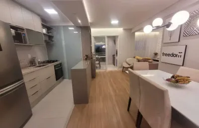 Apartamento maravilhoso torre unica 2 dormitorios 2 vagas de gargens