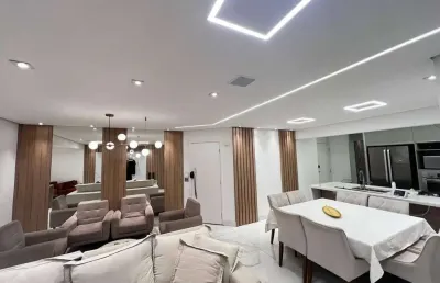 Apartamento maravilhoso 104  m² 3 dormitorios 2 vagas de garagens