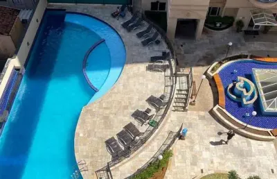 Apartamento vista piscina star life 2 dormitorios  2 vagas de garagens