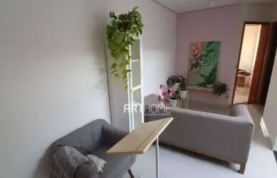 Apartamento com 2 dormitórios à venda, 40 m² por r$ 320.000,00 - vila scarpelli - santo andré/sp
