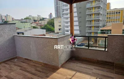 Cobertura à venda, 2 quartos, 2 suítes, 2 vagas, vila bastos - santo andré/sp
