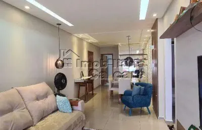 Apartamento para venda em praia grande, caiçara, 3 dormitórios, 3 suítes, 4 banheiros, 2 vagas
