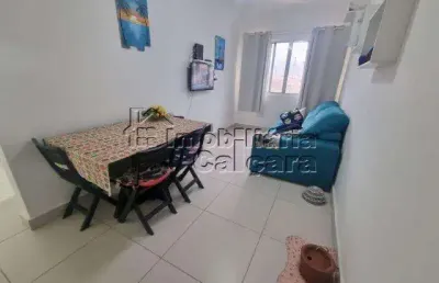 Apartamento para venda em praia grande, caiçara, 1 dormitório, 1 banheiro