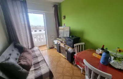 Apartamento para venda em praia grande, caiçara, 1 dormitório, 1 banheiro, 1 vaga