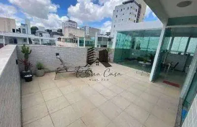 Cobertura com 3 quartos à venda na Rua Castelo de Alcobaça, Castelo, Belo Horizonte